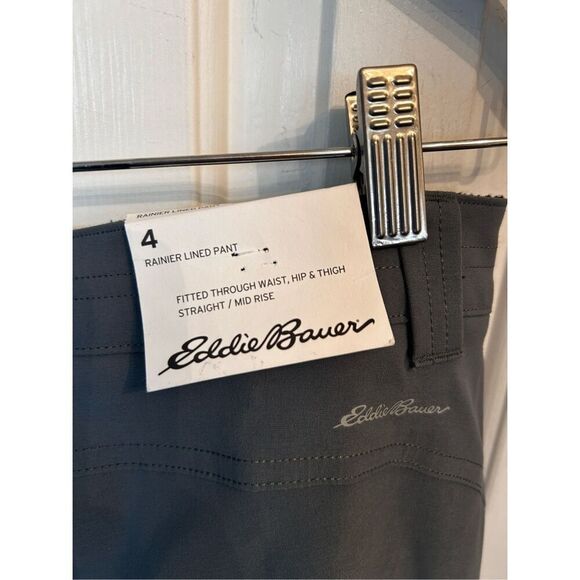 COPY - Eddie Bauer women’s hiking/insulated pants size 4 Gray mid rise straight - Picture 5 of 5